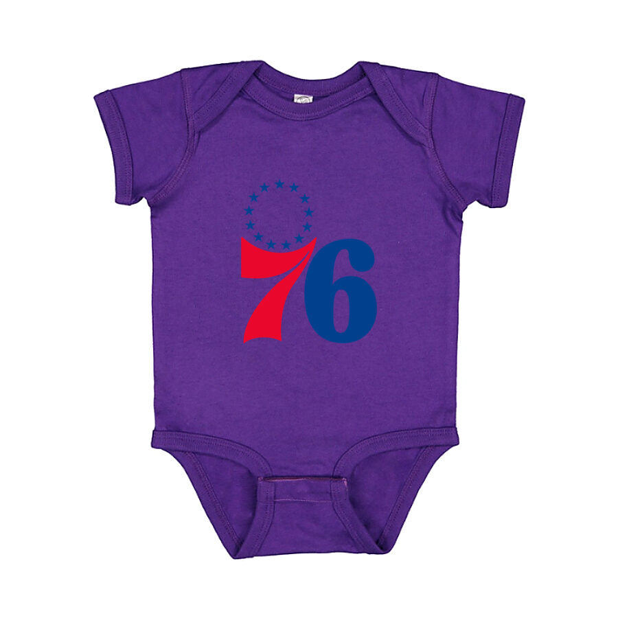 Philadelphia 76ers Baby Romper Onesie - Purple