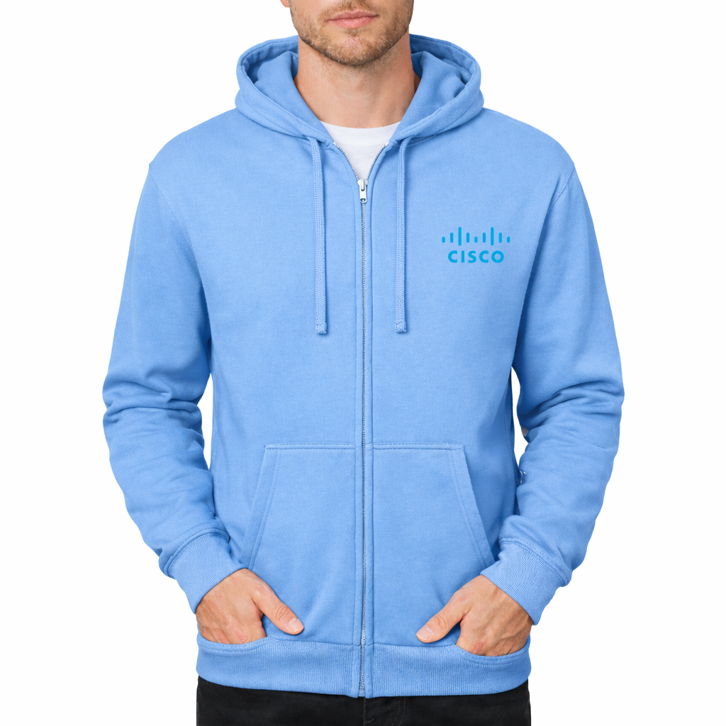 Cisco Zipper Hoodie - Sky Blue