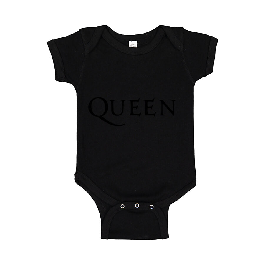 Queen Baby Romper Onesie - Black