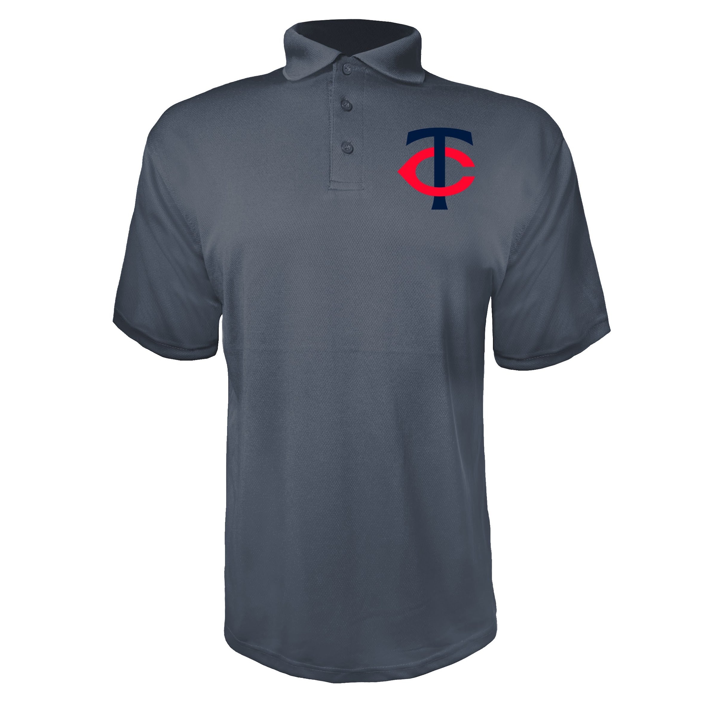 Minnesota Twins Charcoal polyester polo