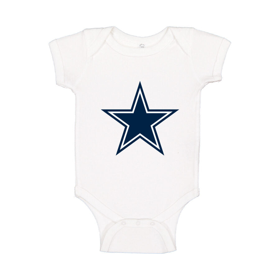 Dallas Cowboys Baby Romper Onesie - White