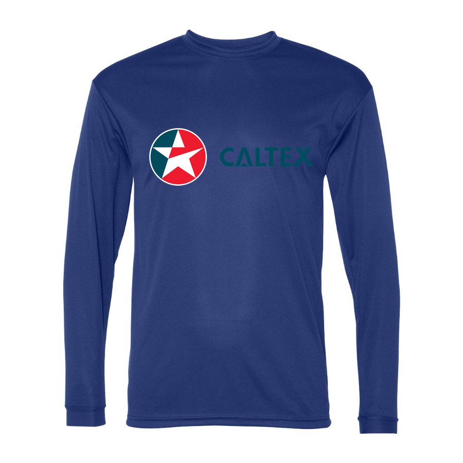 Men's Caltex Polyester Long Sleeve T-Shirt - Royal Blue