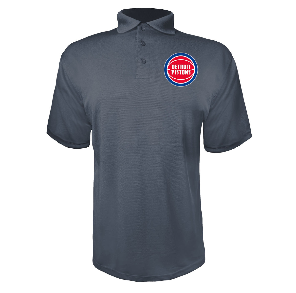 Detroit Pistons Charcoal polyester polo
