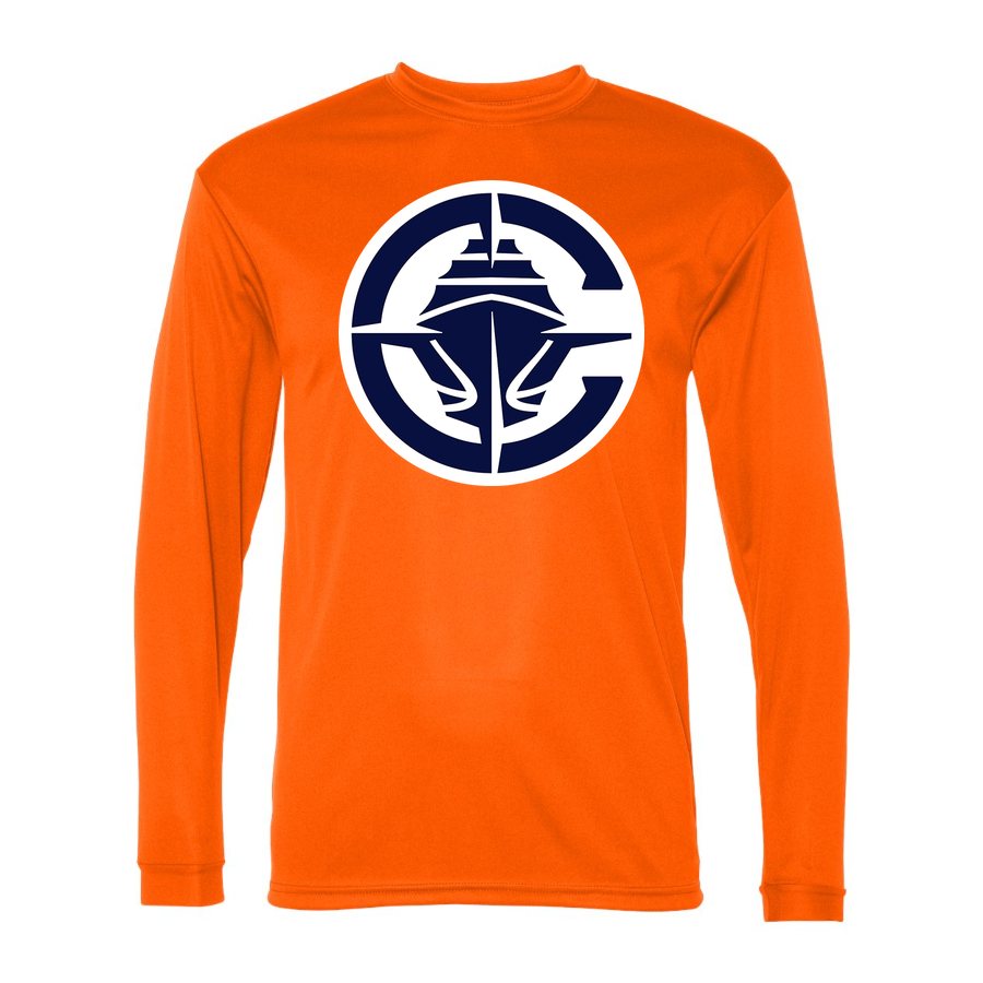 Men's Los Angeles Clippers Polyester Long Sleeve T-Shirt - Safety Orange