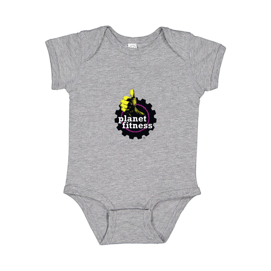 Planet Fitness Baby Romper Onesie - Gray