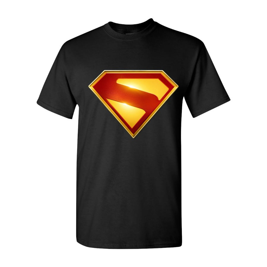 Men's Superman 2025 Cotton T-Shirt - Black