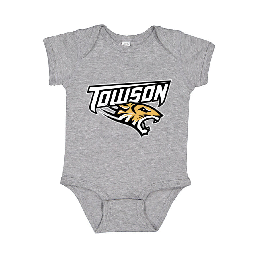 Towson Tigers Baby Romper Onesie - Gray