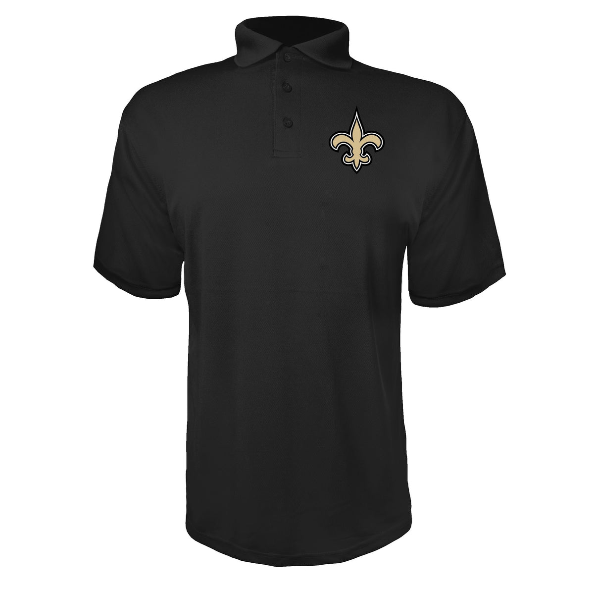 New Orleans Saints Black polyester polo
