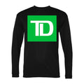 Men's TD Bank Polyester Long Sleeve T-Shirt - Black