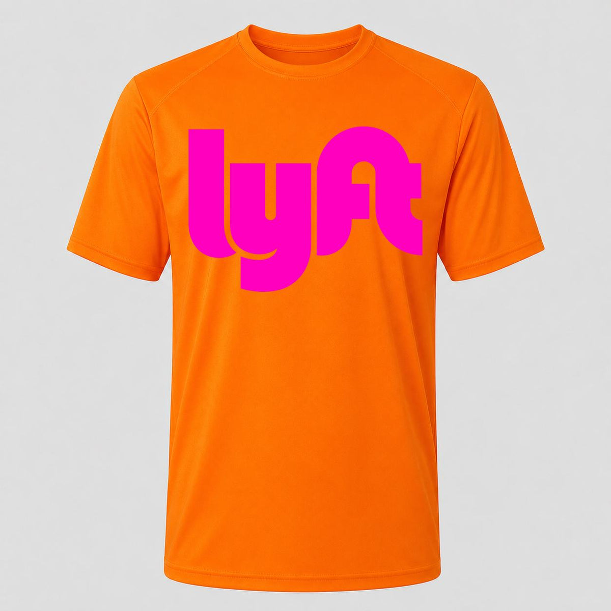 Men's Lyft Pink Performance T-Shirt - Orange