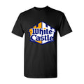 Men's White Castle Cotton T-Shirt - Black