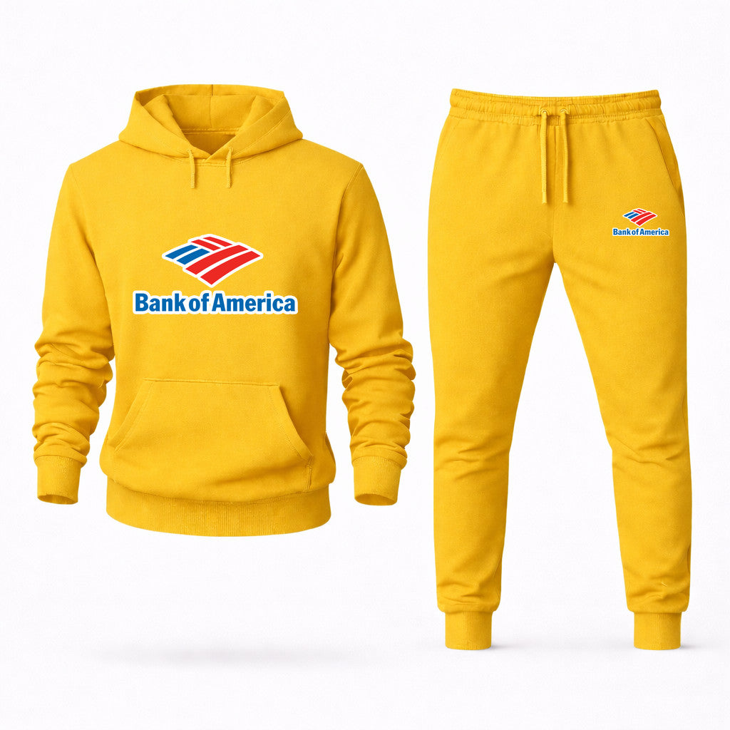 Bank of America Hoodie and Joggers Set - Yellow
