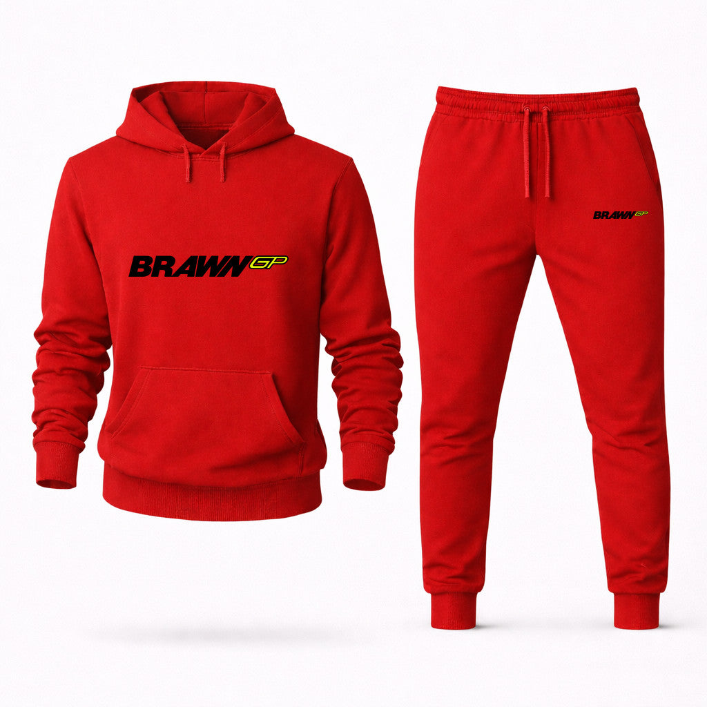 Brawn GP Hoodie and Joggers Set - Red