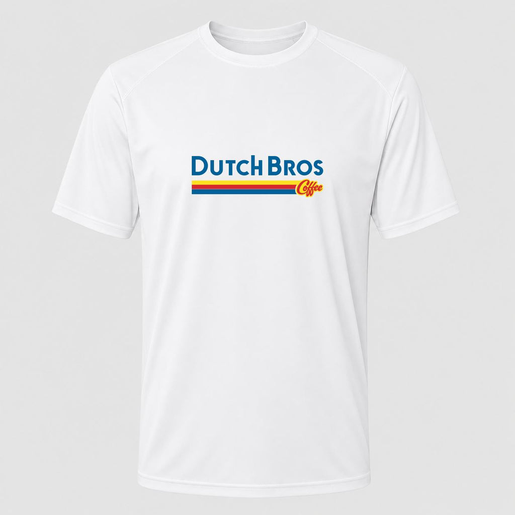 Men's Dutch Bros Coffee Performance T-Shirt - White