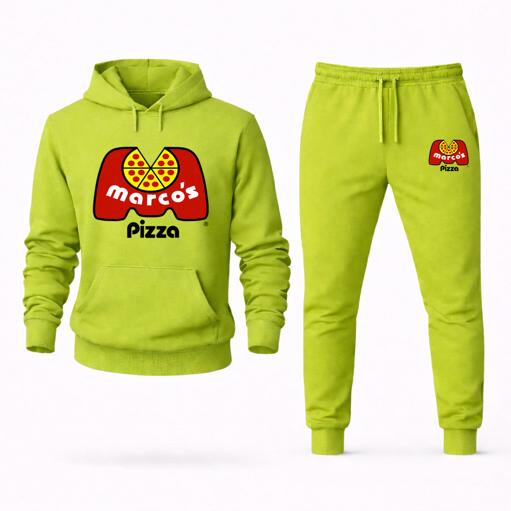 Marco's Pizza Hoodie and Joggers Set - Lime Green