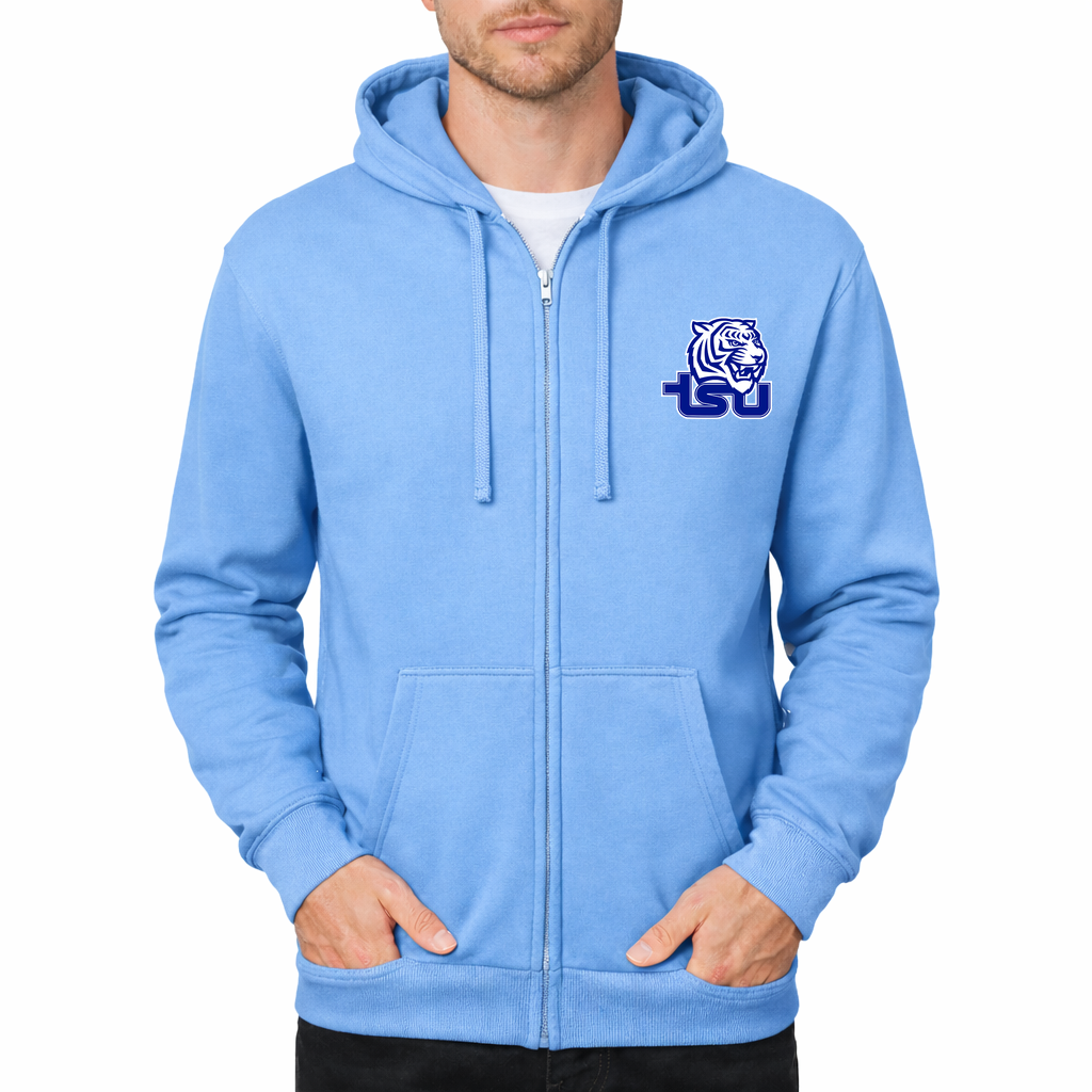 Men's Tennessee State Tigers Zipper Hoodie - Sky Blue