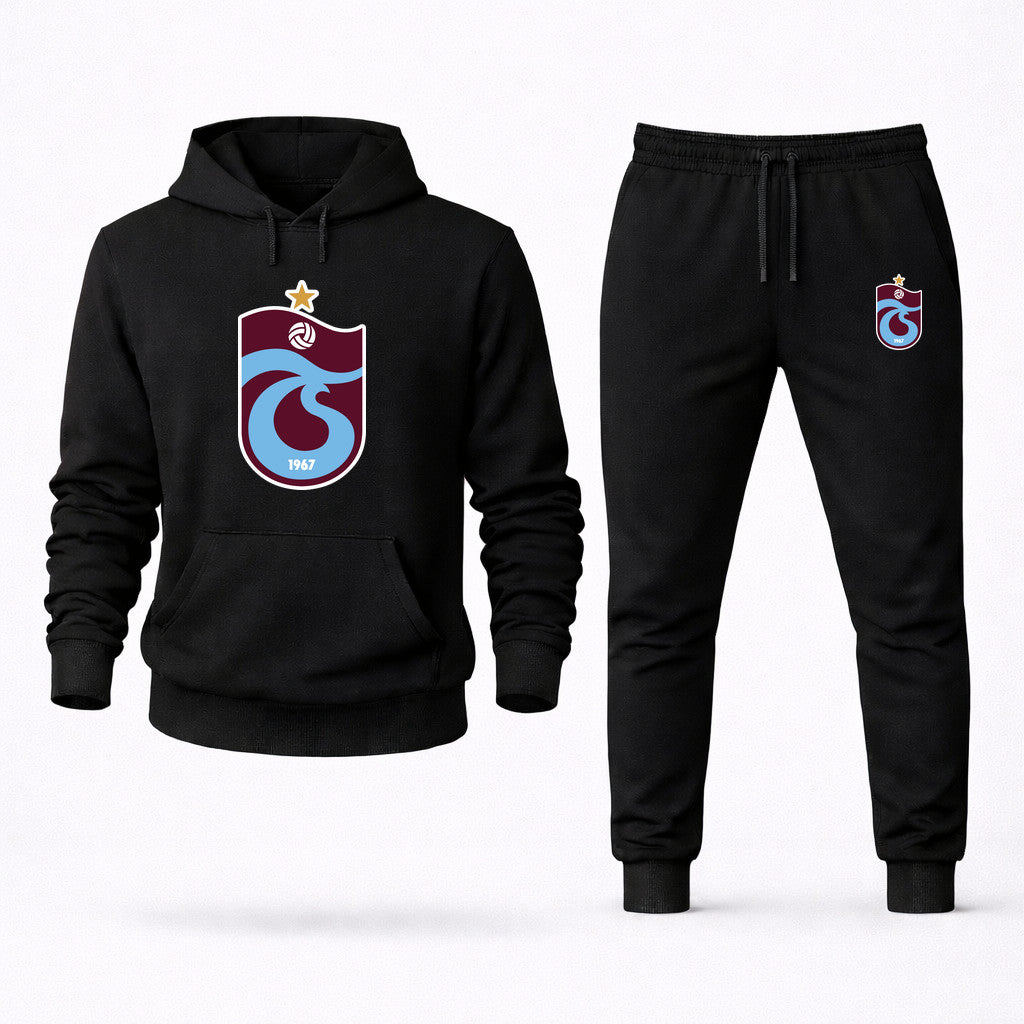 Trabzonspor Soccer Hoodie and Joggers Set - Black