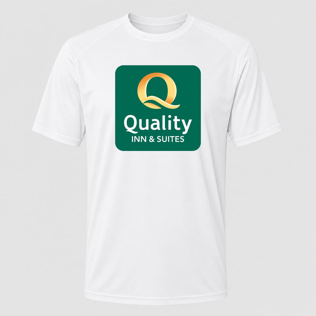 Men's Quality Inn & Suites Performance T-Shirt - White