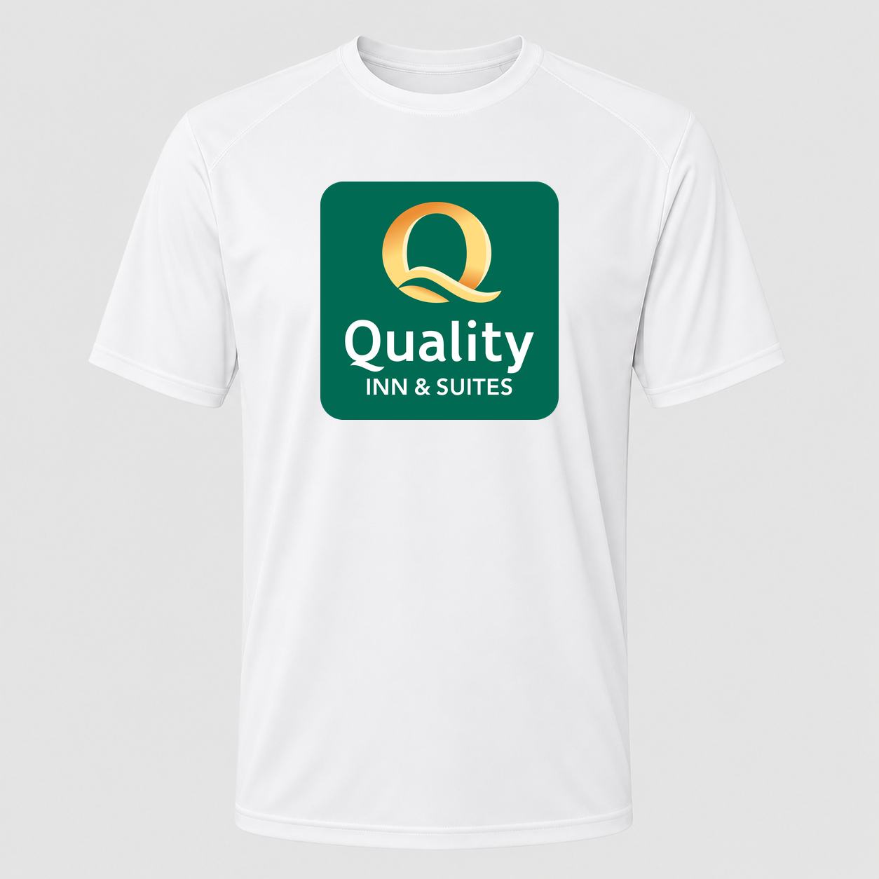 Men's Quality Inn & Suites Performance T-Shirt - White