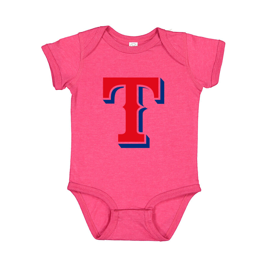 Texas Rangers Baby Romper Onesie - Pink