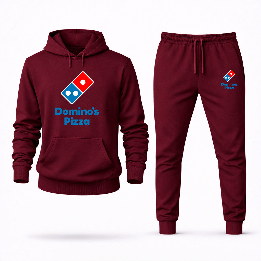 Domino's Pizza Hoodie and Joggers Set - Burgundy