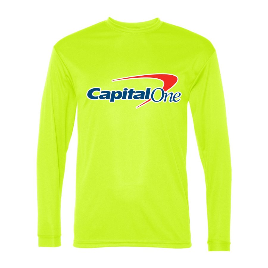 Men's Capital One Polyester Long Sleeve T-Shirt - Safety Yellow