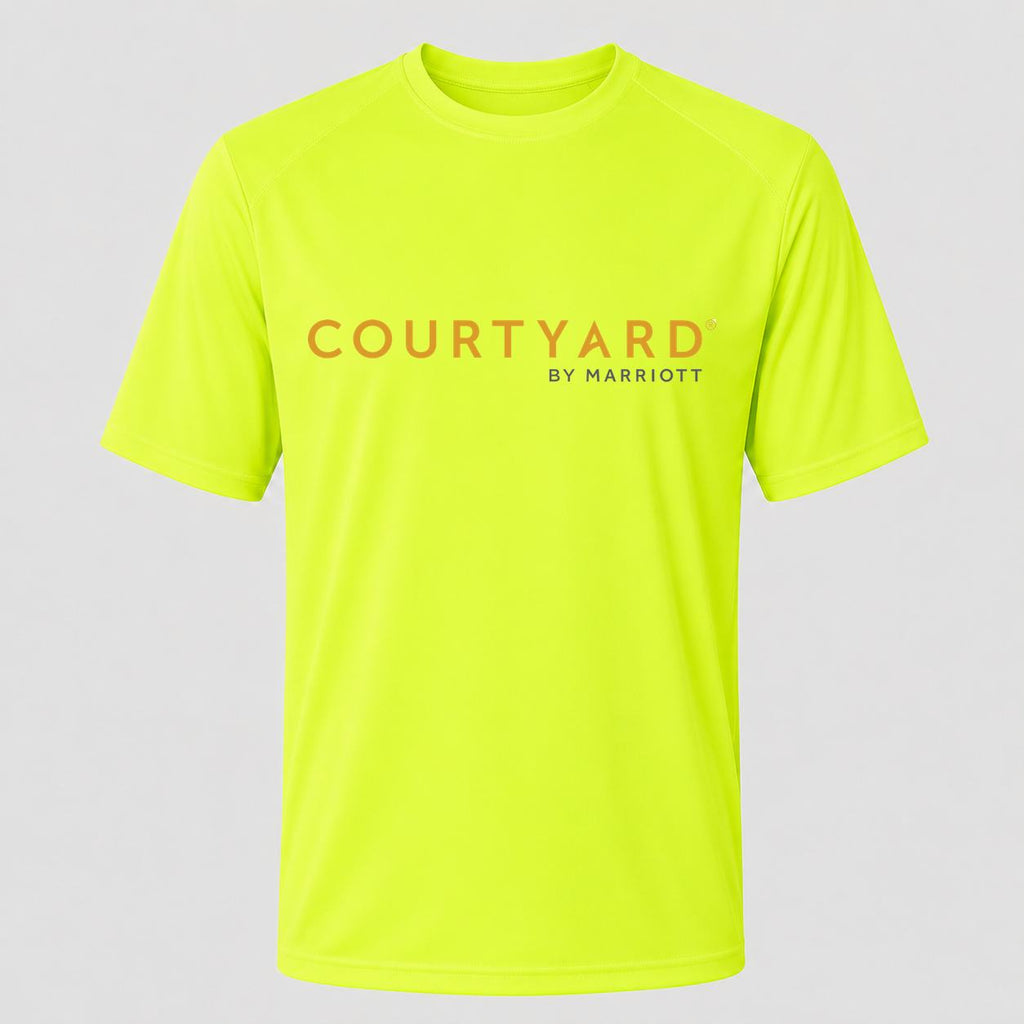Men's Courtyard Performance T-Shirt - Safety Green