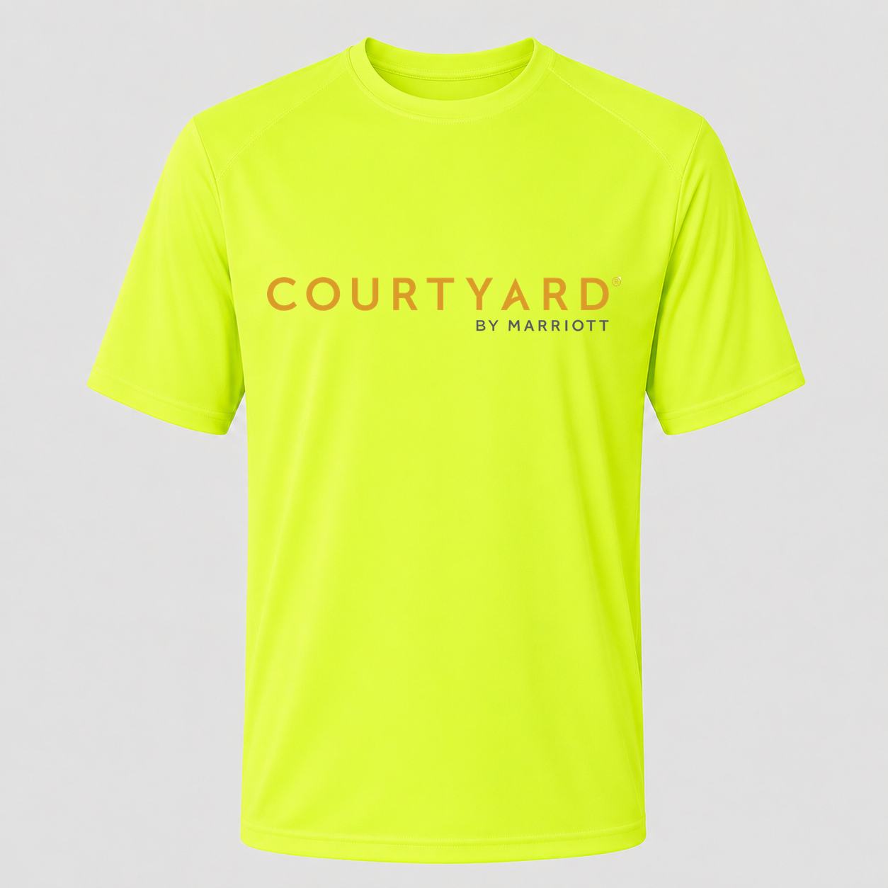 Men's Courtyard Performance T-Shirt - Safety Green