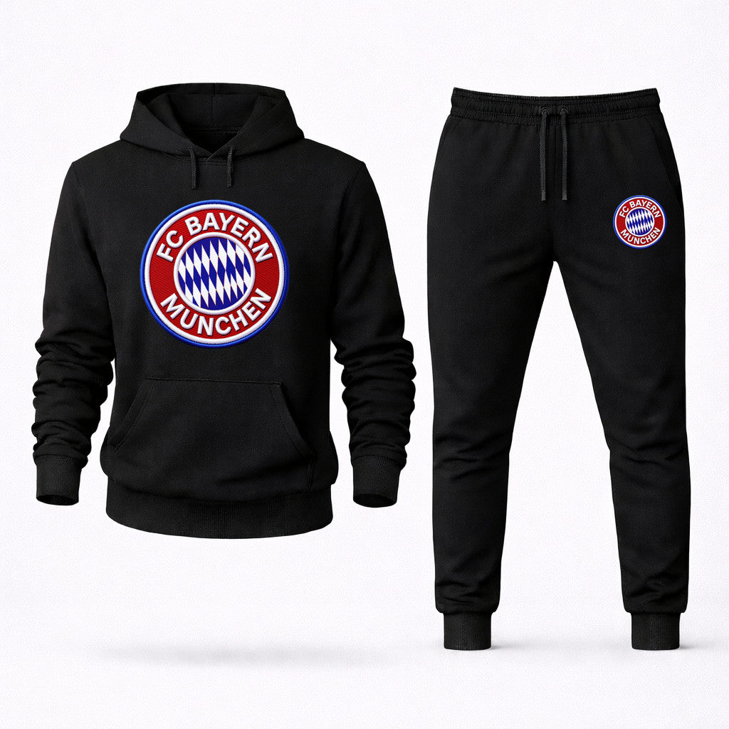 FC Bayern Munich Hoodie and Joggers Set - Black