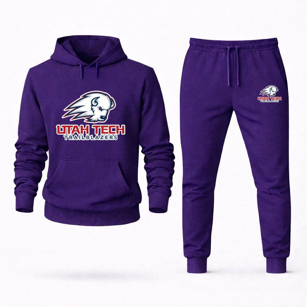 Utah Tech Trailblazers Hoodie and Joggers Set - Purple
