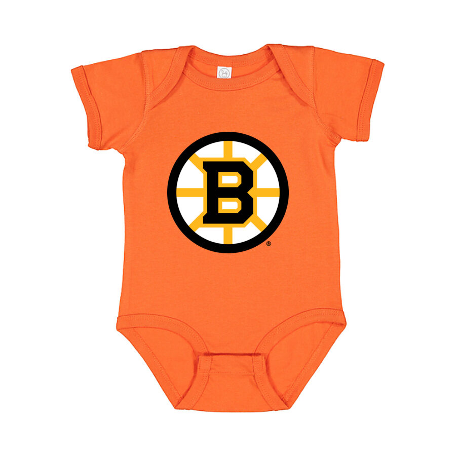Boston Bruins Baby Romper Onesie - Orange
