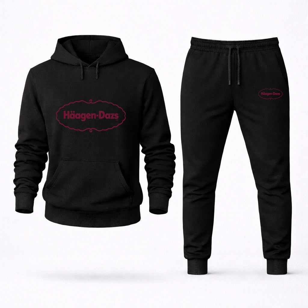 Häagen-Dazs Hoodie and Joggers Set - Black