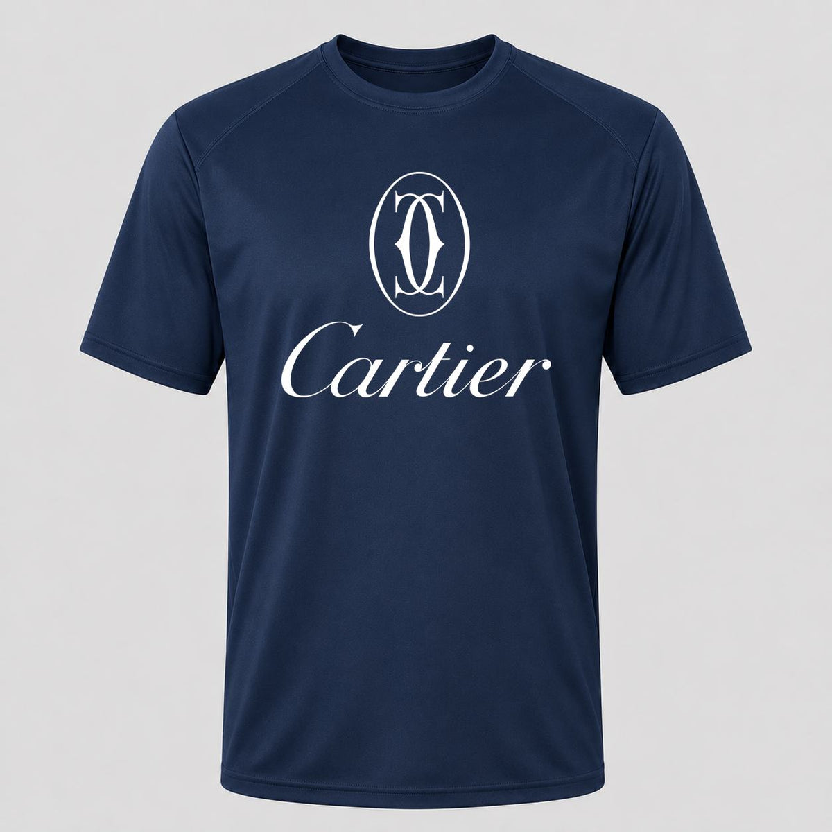 Men's Cartier White Performance T-Shirt - Navy