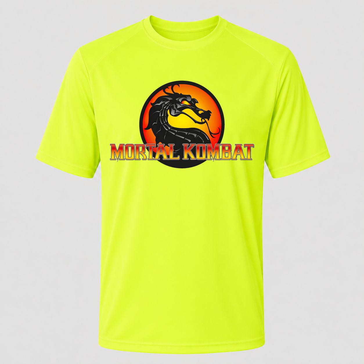 Men's Mortal Kombat Performance T-Shirt - Safety Green