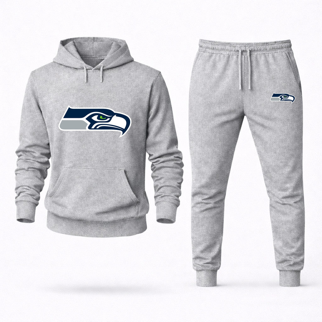Seattle Seahawks Hoodie and Joggers Set - Grey