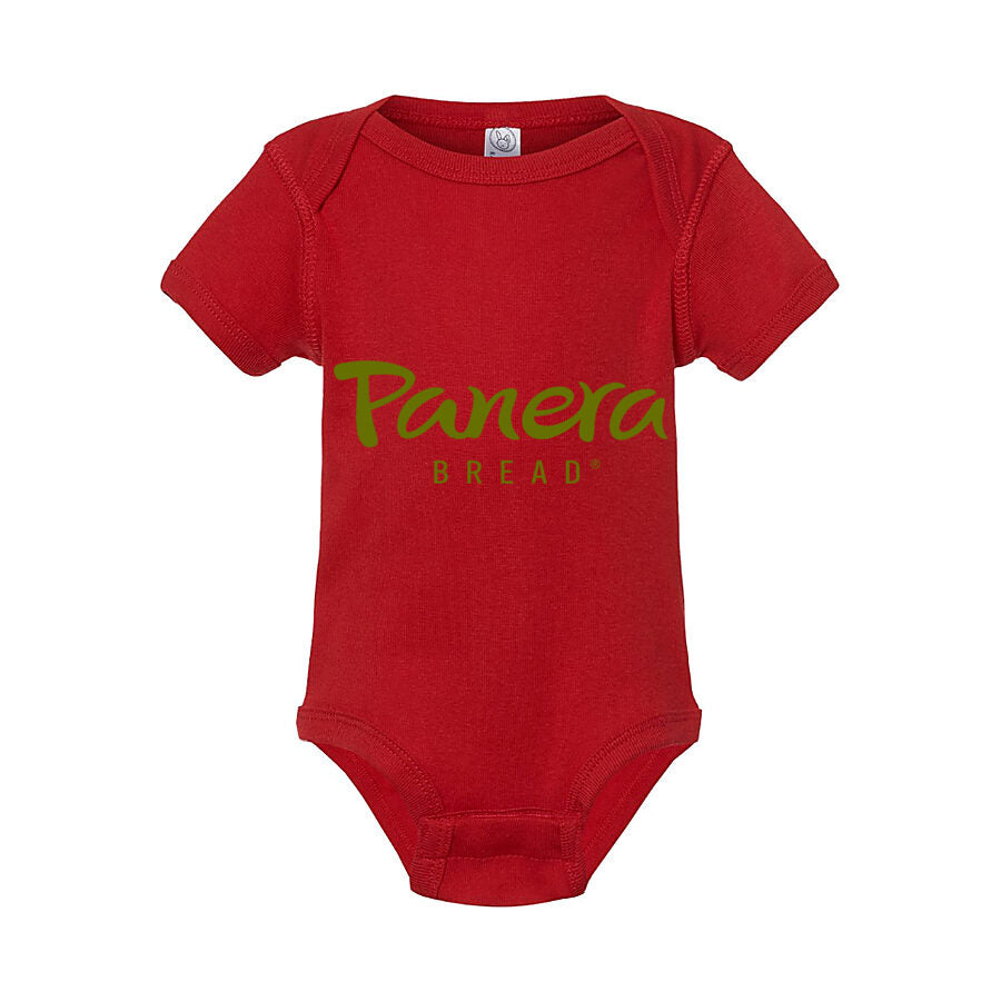 Panera Bread Baby Romper Onesie - Red