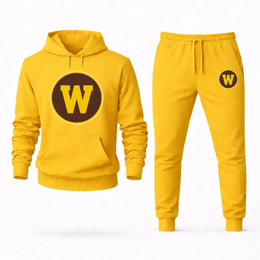 Western Michigan Broncos Hoodie and Joggers Set - Yellow