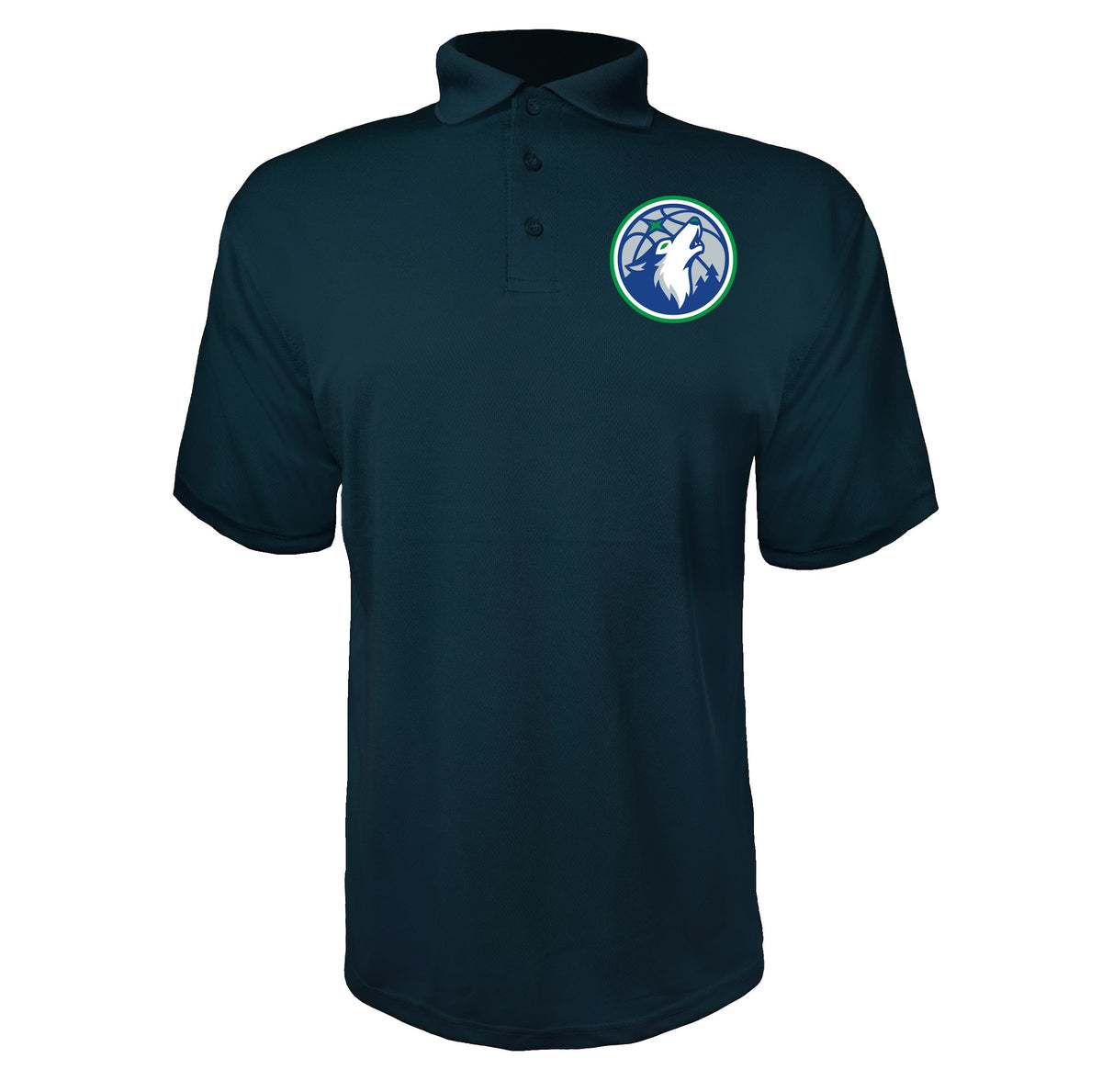 Minnesota Timberwolves Navy polyester polo