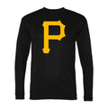Men's Pittsburgh Pirates Polyester Long Sleeve T-Shirt - Black
