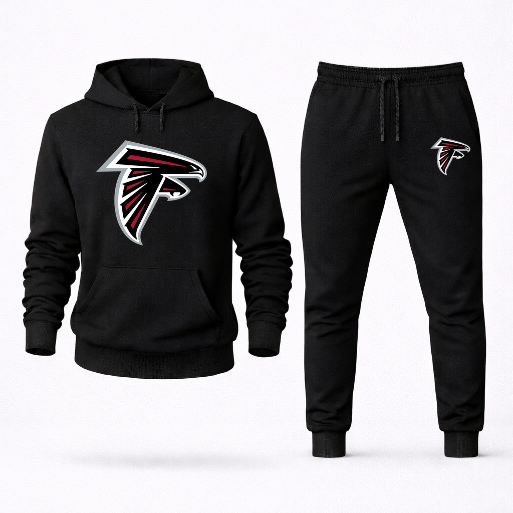 Atlanta Falcons Hoodie and Joggers Set - Black