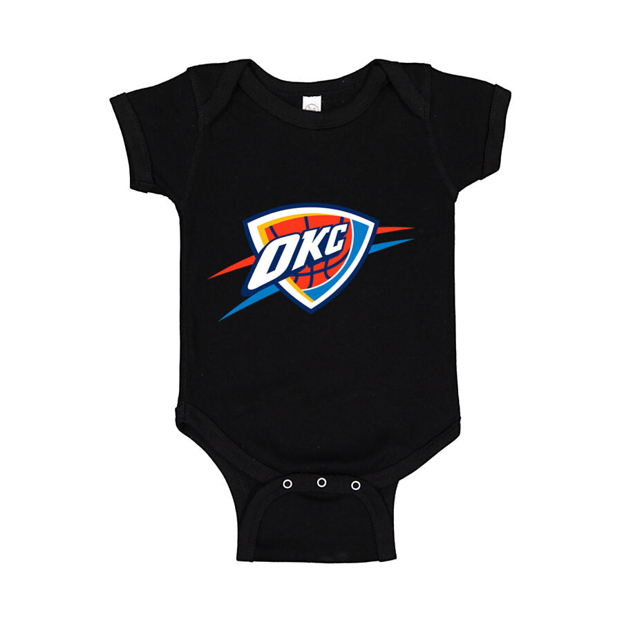 Oklahoma City Thunder Baby Romper Onesie - Black