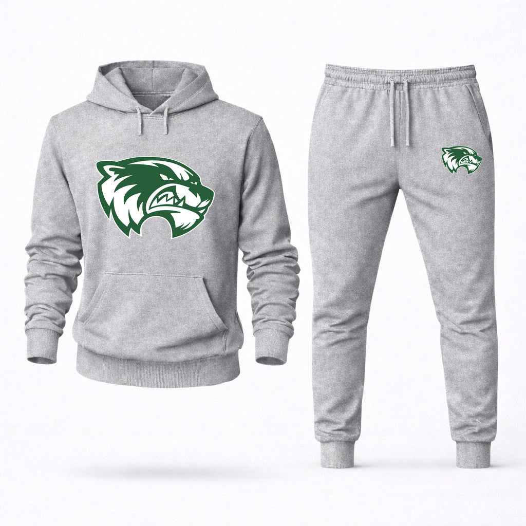 Utah Valley Wolverines Hoodie and Joggers Set - Grey