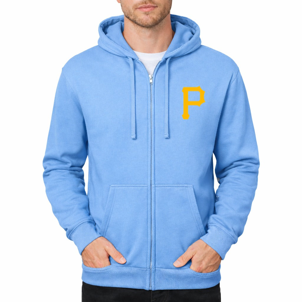 Men's Pittsburgh Pirates Zipper Hoodie - Light Blue