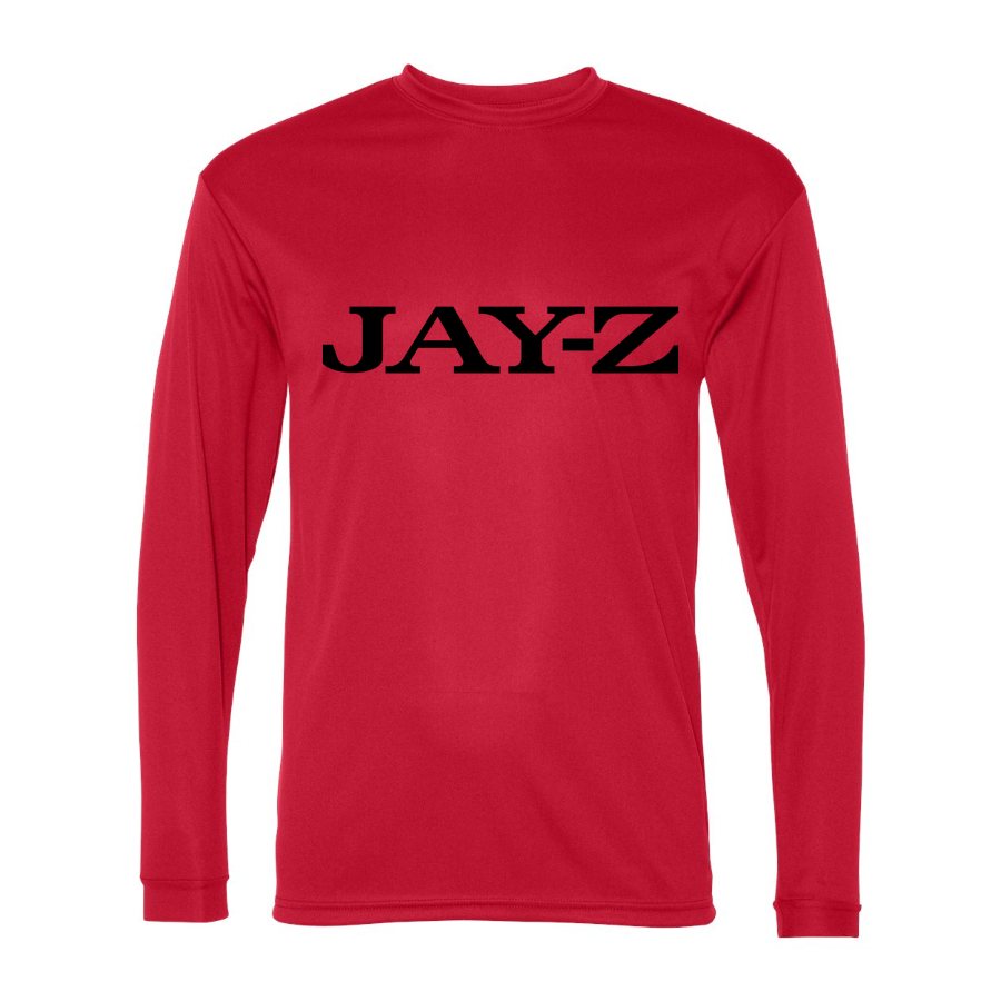 Men's Jay-Z Polyester Long Sleeve T-Shirt - Red
