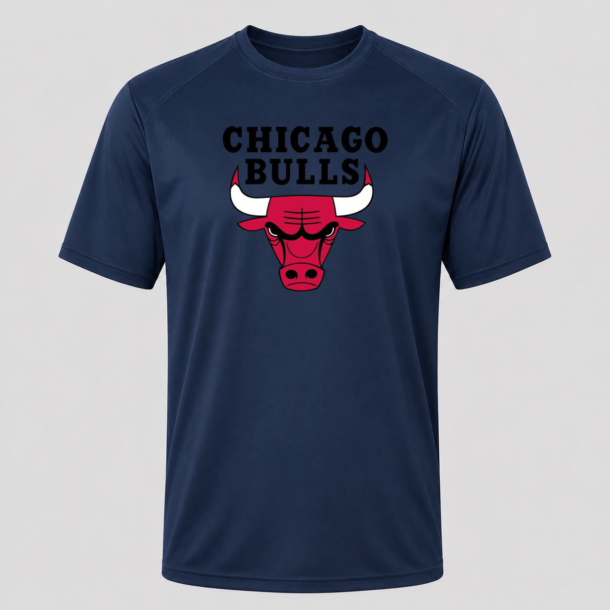 Men's Chicago Bulls Black Performance T-Shirt - Navy