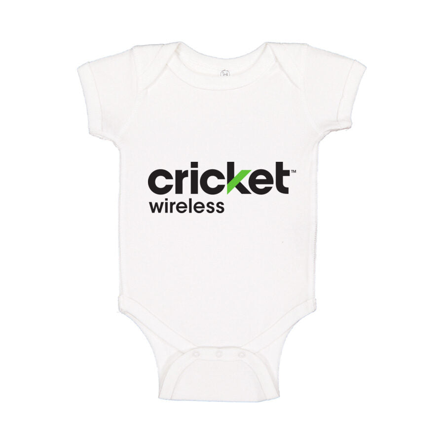 Cricket Wireless Baby Romper Onesie - White