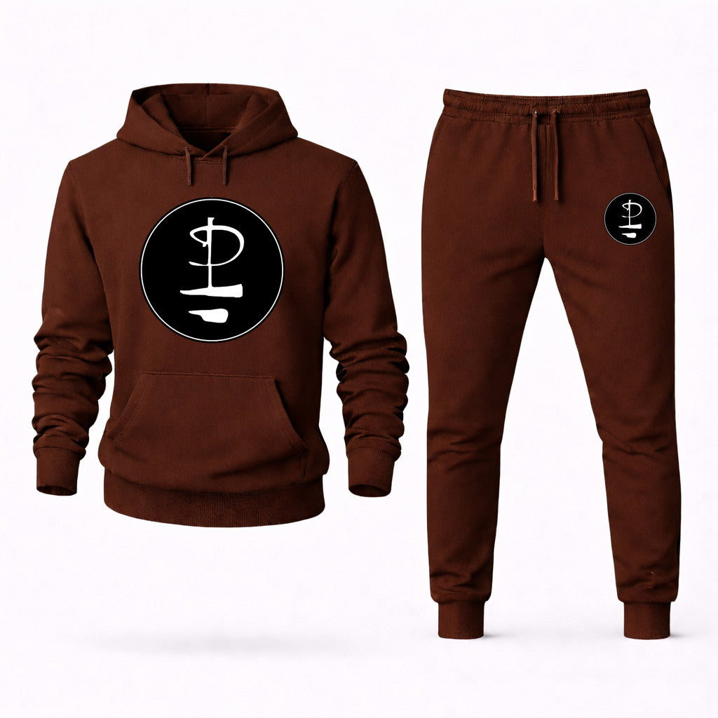 Pink Floyd Hoodie and Joggers Set - Brown