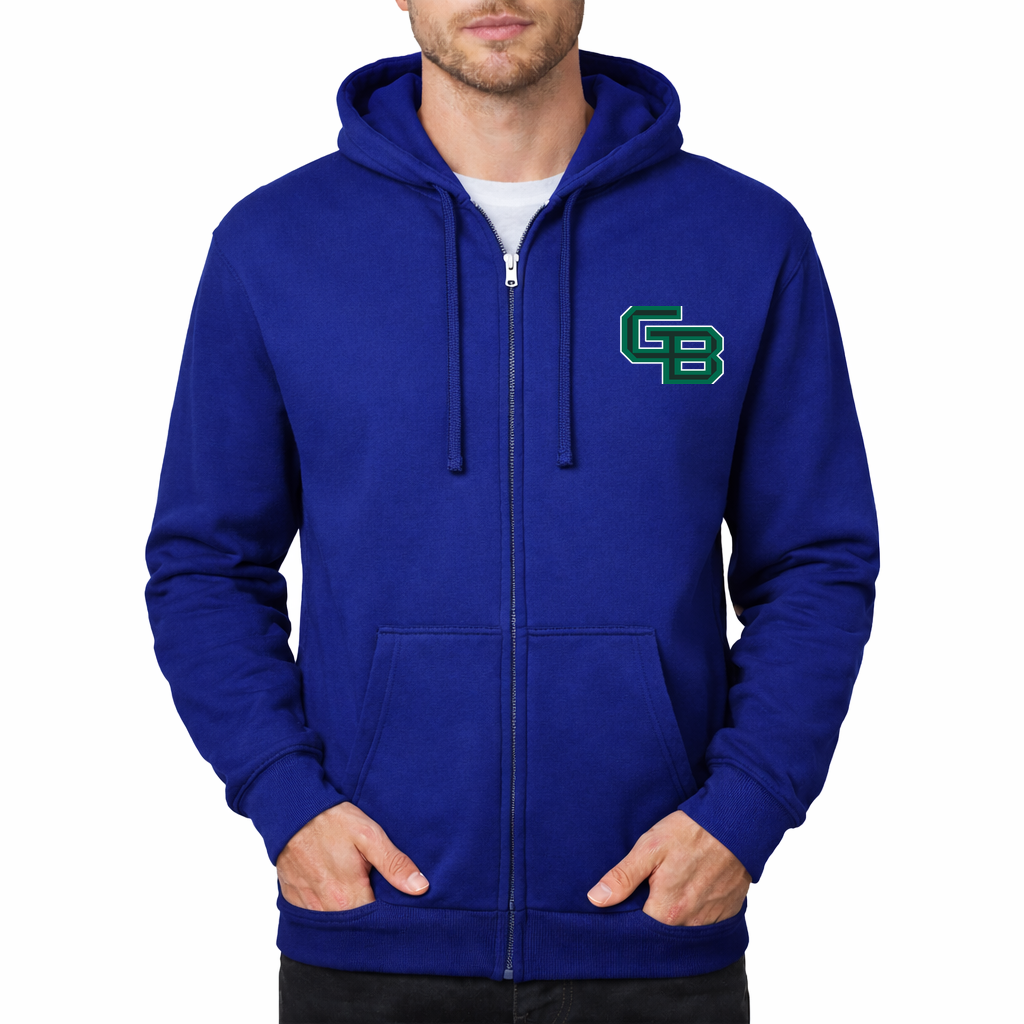 Men's Wisconsin Green Bay Phoenix Zipper Hoodie - Royal Blue