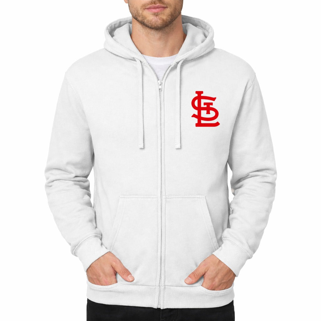Men's St. Louis Cardinals Zipper Hoodie - White