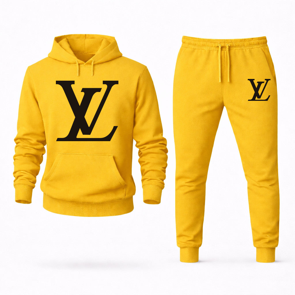 Louis Vuitton Hoodie and Joggers Set - Yellow